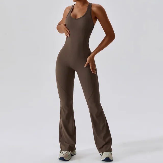 Flare bottom body suit