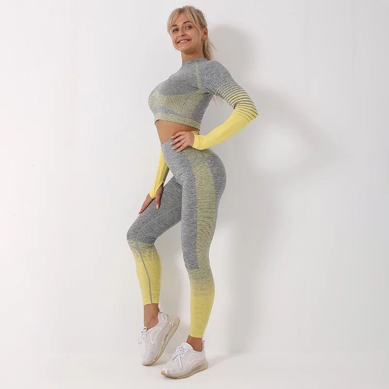 Seamless  Long Sleeve  Fitness Suit