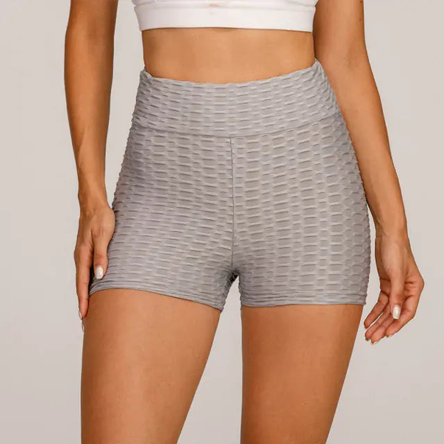 Seamless ribbed workout shorts