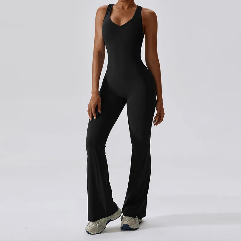 Flare bottom body suit