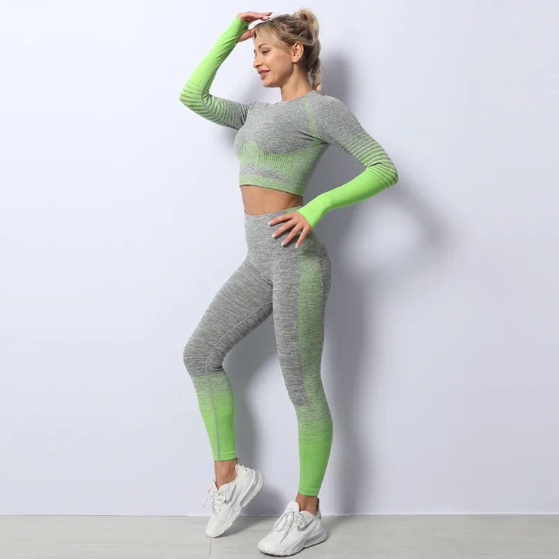 Seamless  Long Sleeve  Fitness Suit