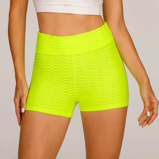 Seamless ribbed workout shorts