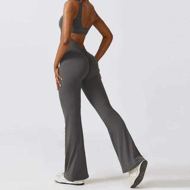 Flare bottom body suit