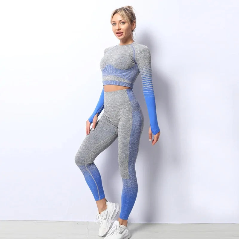 Seamless  Long Sleeve  Fitness Suit