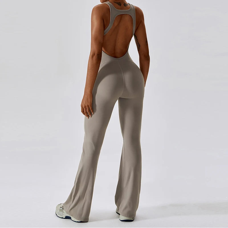 Flare bottom body suit